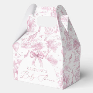 Ballotins Ballotin Baby shower de Toile rose de Jouy