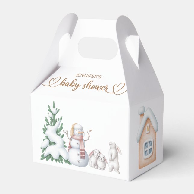 Ballotins Ballotin Baby shower d'hiver (Verso)