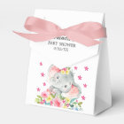 Ballotin Baby shower éléphant joyeux