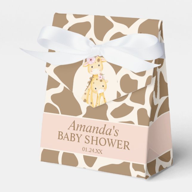 Ballotins Ballotin Baby shower Girl Giraffe (Verso)