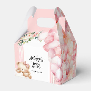 Ballotins Ballotin baby shower, ours rose et ballons
