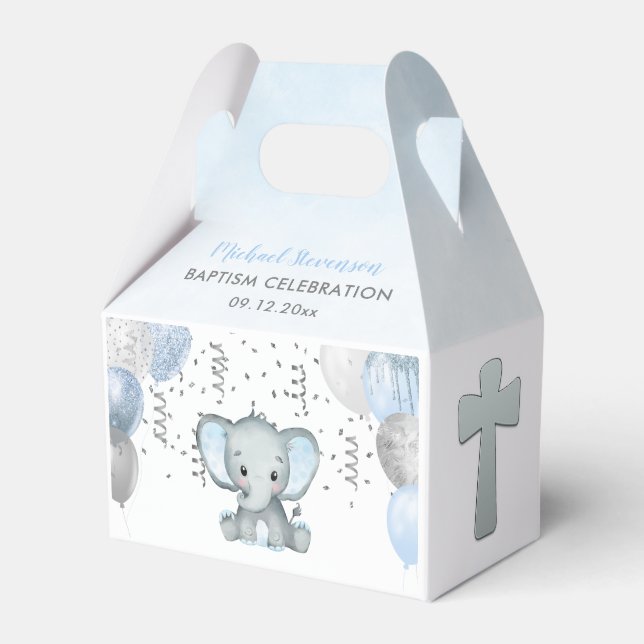 Ballotins Ballotin Baptême de ballon pour éléphants mignons (Verso)