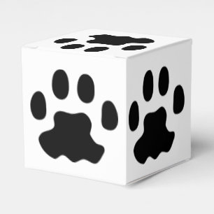 Ballotins Ballotin blanc Empreinte de patte