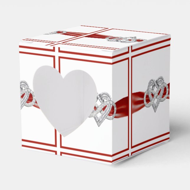 Ballotins Ballotin cardiaque Red Ribbon Infinity (Verso)