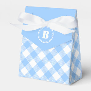 Ballotins Ballotin Checkered de motif de guingan bleu