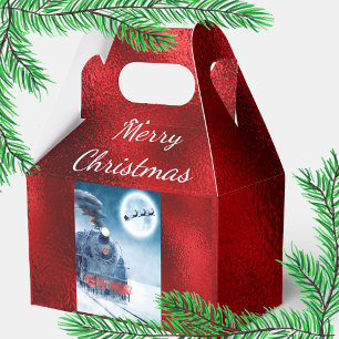 Ballotins Ballotin classique Père Noël Train Red Foil