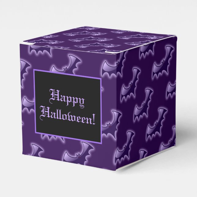 Ballotins Ballotin Cube de chauves-souris de nuit violet (Verso)