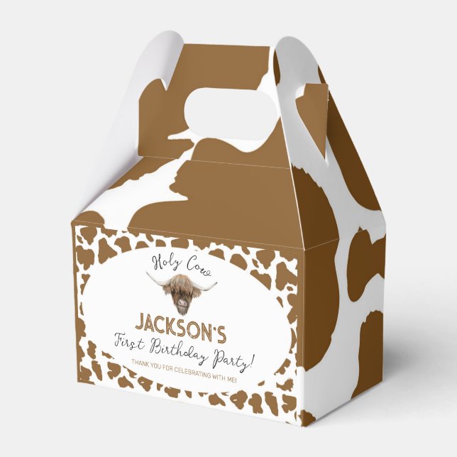Ballotins Ballotin d'anniversaire de la vache Highland (Verso)