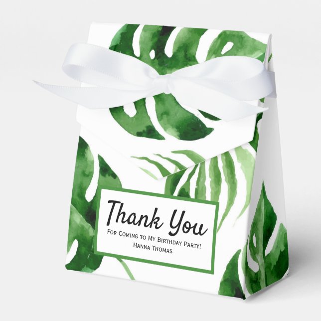 Ballotins Ballotin d'anniversaire de palme tropicale (Verso)