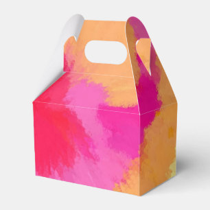 Ballotins Ballotin d'aquarelle rose, orange et jaune
