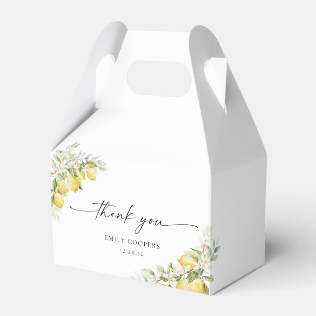 Ballotins Ballotin de Baby shower Citrus citron (Verso)