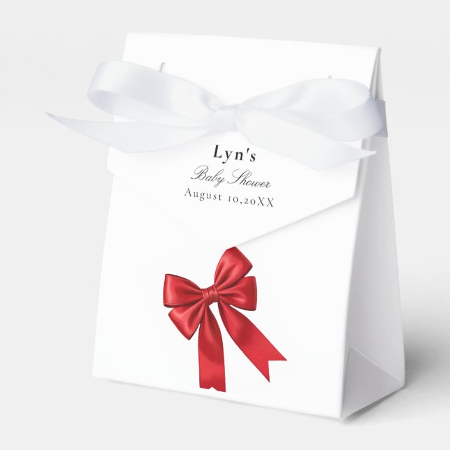 Ballotins Ballotin de Baby shower Coquette Rose (Verso)