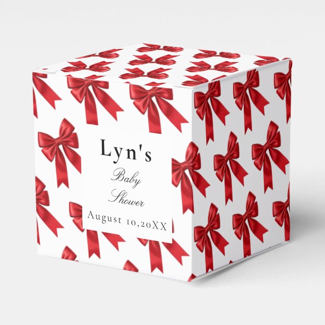 Ballotins Ballotin de Baby shower Coquette Rose (Verso)