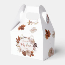 Ballotin de baby shower de citrouille de chute rus