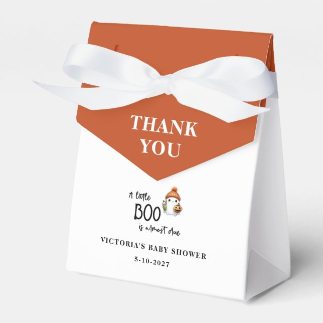 Ballotins Ballotin de Baby shower Halloween Little Boo (Verso)