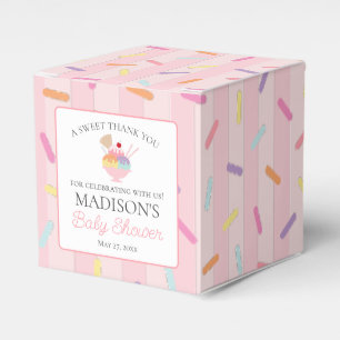 Ballotins Ballotin de Baby shower parsemé de crème glacée