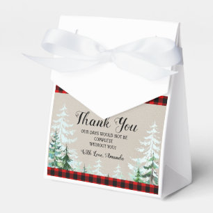 Ballotins Ballotin de Baby shower Red Plaid