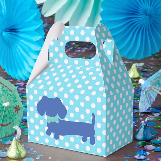 Ballotins Ballotin de Cravate de la  Blue Dachshund (Fête)