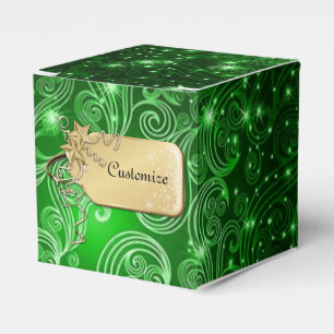 Ballotins Ballotin de Cube Céleste Vert Étoiles & Étoiles