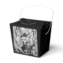 Ballotin de fête d'anniversaire noir et blanc