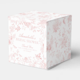 Ballotins Ballotin de Fête des mariées Florale Toile Rose De