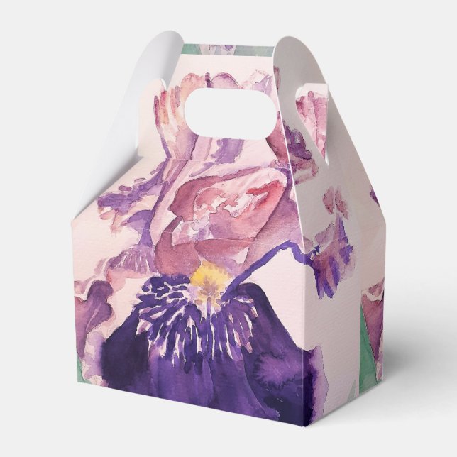 Ballotins Ballotin de gâteau Mariage Iris violet (Verso)