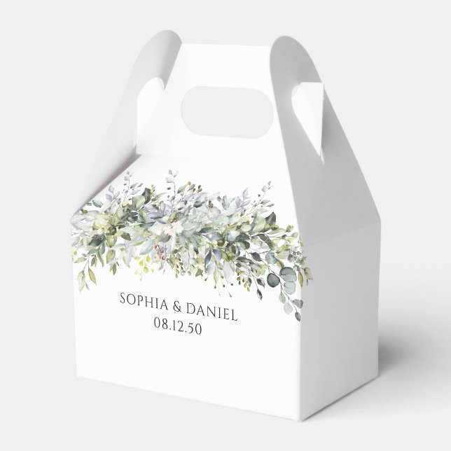Ballotins Ballotin de la cérémonie de Mariage floral Eucalyp (Verso)