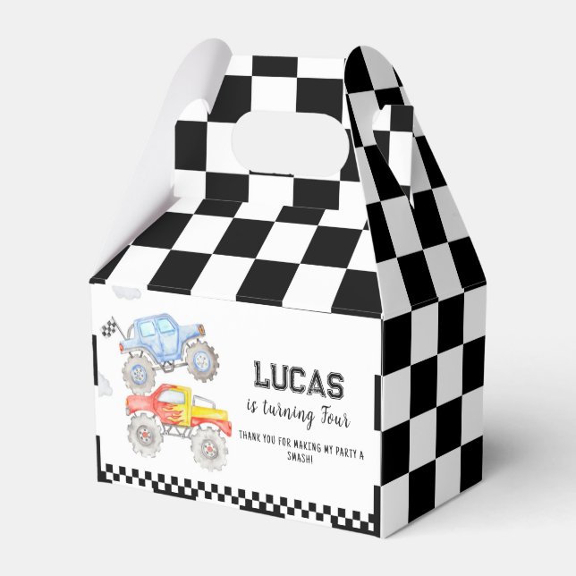 Ballotins Ballotin de la fête d'anniversaire du camion Monst (Verso)