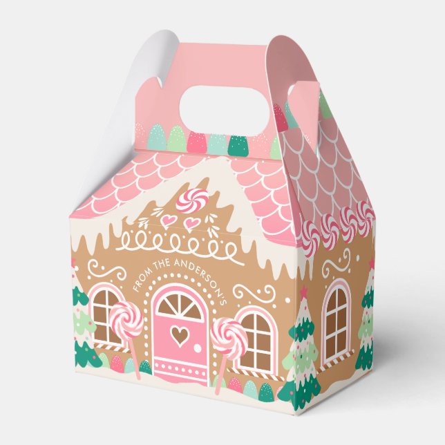 Ballotins Ballotin de la maison Pain d'épice rose (Arrière)