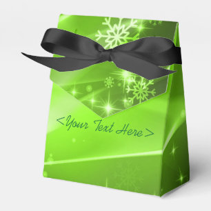 Ballotins Ballotin de Noël du Motif Green Snowflake