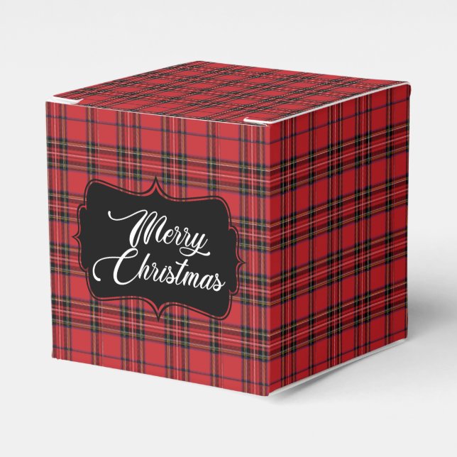 Ballotins Ballotin de Noël Festif Rouge & Noir Plaid (Verso)
