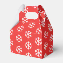 Ballotin de Noël rouge Snowflake