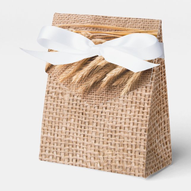 Ballotins Ballotin de papier de tente Blé sur Burlap Sack Co (Verso)