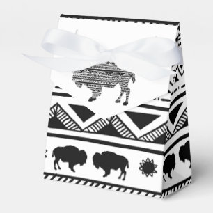 Ballotins Ballotin de papier de tente Boho Buffalo Motif tri