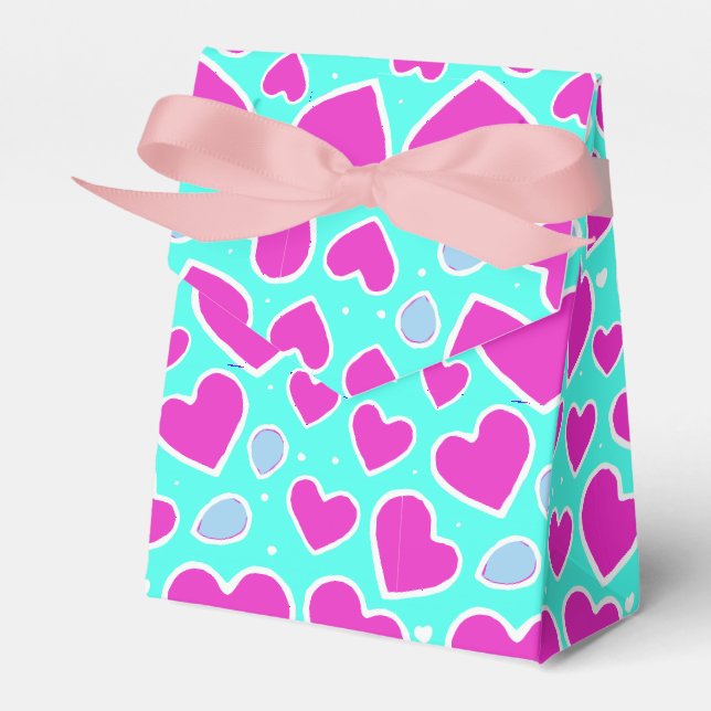 Ballotins Ballotin de sac cadeau de Saint-Valentin de coeur  (Verso)