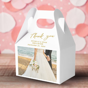 Ballotins Ballotin de script de Merci photo mariage