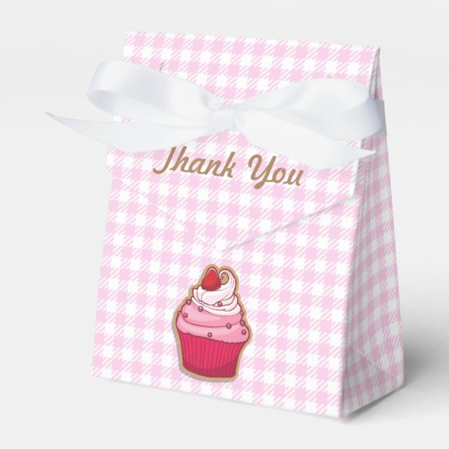 Ballotins Ballotin de tente Cupcake rose (Verso)