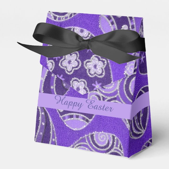 Ballotins Ballotin décoratif des oeufs de Pâques violets (Verso)