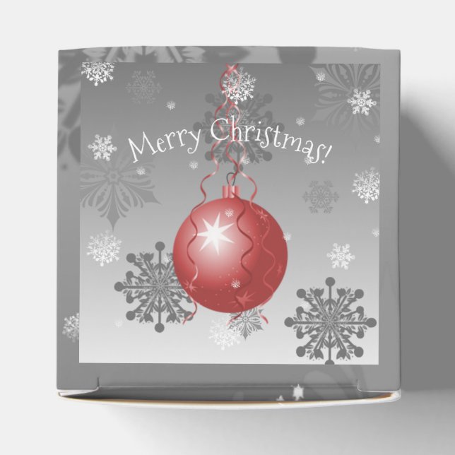 Ballotins Ballotin d'ornement de Noël Fancy rouge (Haut)
