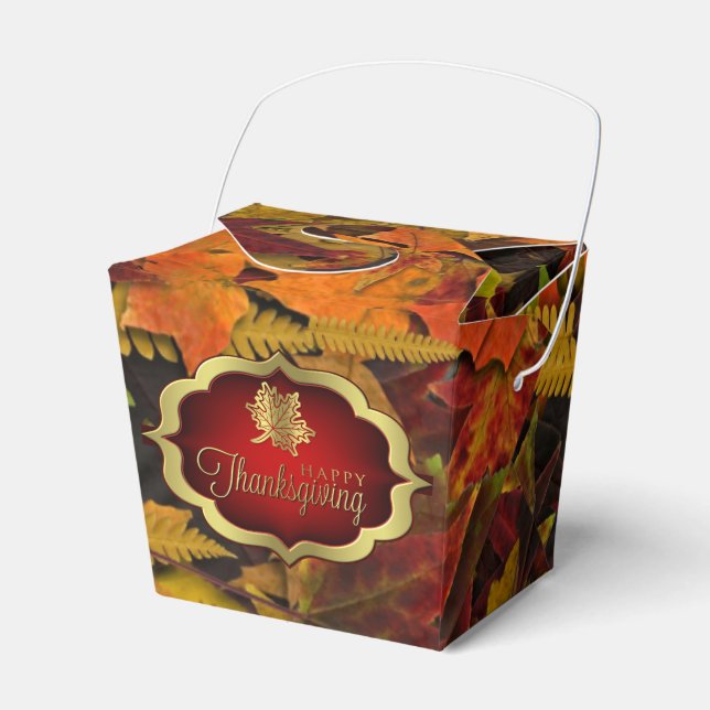 Ballotins Ballotin - Feuilles d'automne Bon thanksgiving (Verso)