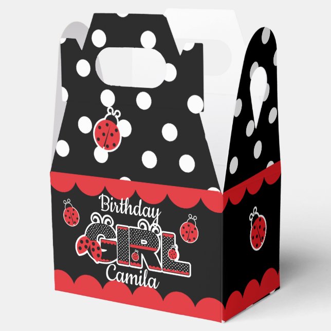 Ballotins Ballotin fille d'anniversaire de coccinelle (Ouvert)