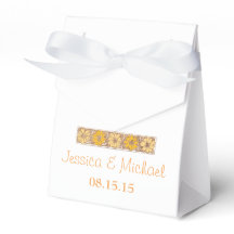 Ballotin Fleur sauvage Orange Rustique