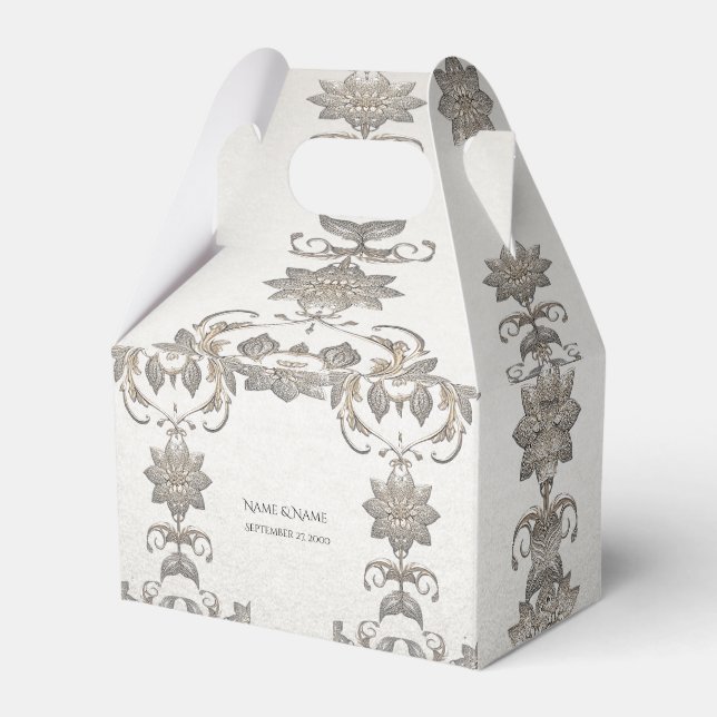 Ballotins Ballotin floral argent or (Verso)