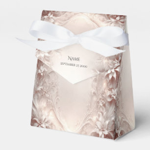 Ballotins Ballotin floral blanc ivoire