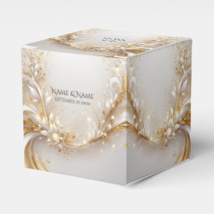 Ballotins Ballotin Floral Or Blanc
