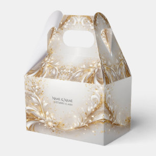 Ballotins Ballotin Floral Or Blanc