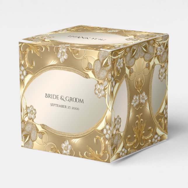 Ballotins Ballotin Floral Orné Or (Verso)