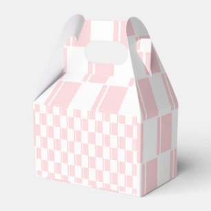 Ballotins Ballotin Gable en bande rose et blanc