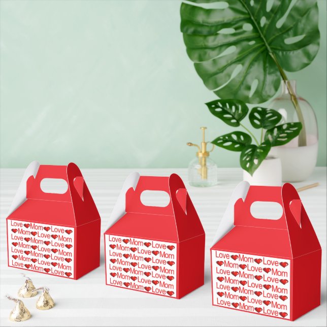 Ballotins Ballotin Gable Valentine's Day Love Mom Red Heart (Multiple)