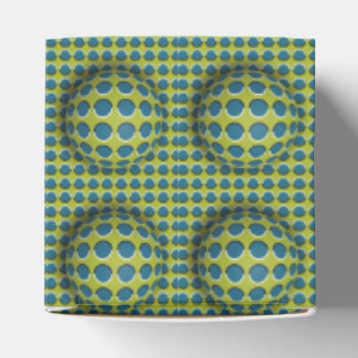 Ballotins Ballotin Motif de conception 3D jaune vert